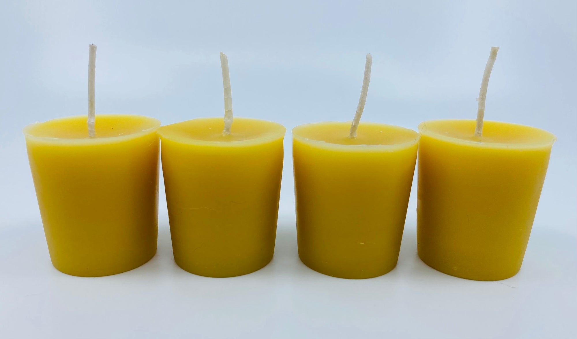 Four Votive Beeswax Candle Set